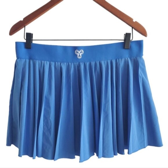 TnaMOVE Blue Pleated Tennis Mini Skirt Size L - Picture 2 of 8